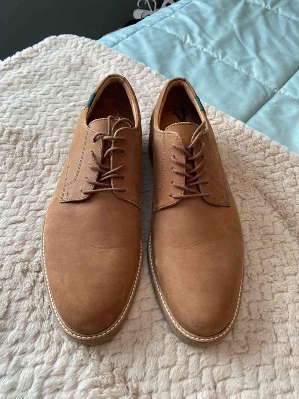 G.H. Bass & Co. Brown Leather Derby Lace-Up Shoes
